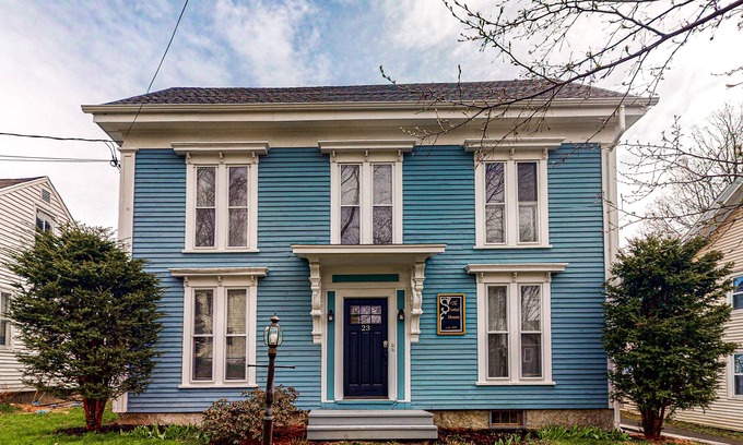 Bucksport House | Charming double duplex with WiFi, W/D, & fireplace - walk to river & downtown