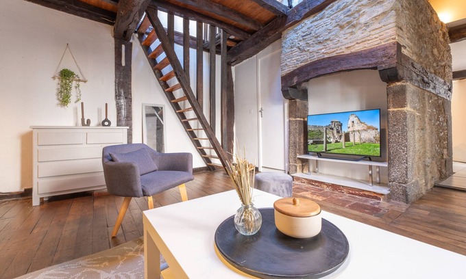 Dinan - Saint-Malo Apartment | Charming Duplex in the Historic Heart