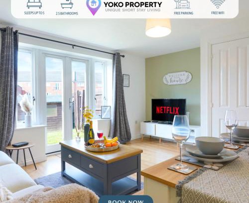 Newport Pagnell House | Charming House - Close to Shops & City Centre - Free Parking, Self-Check-In, Fast WiFi & Smart TV with Netflix by Yoko Property