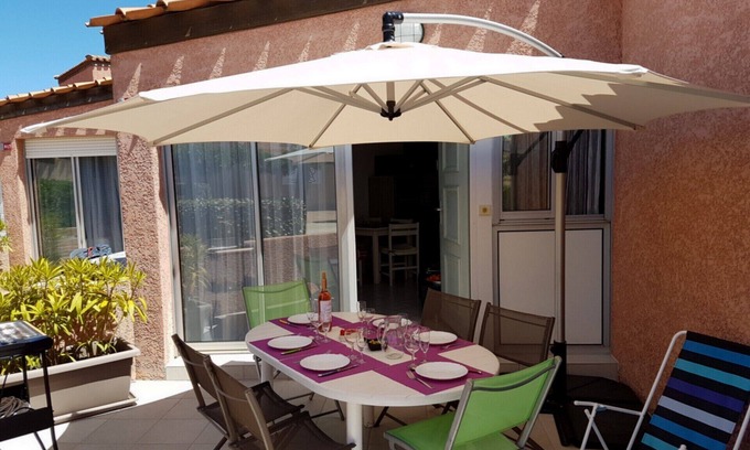 Saint-Cyprien Plage Villa | Charming little air-conditioned villa with swimming pool - Close to the sea and shops