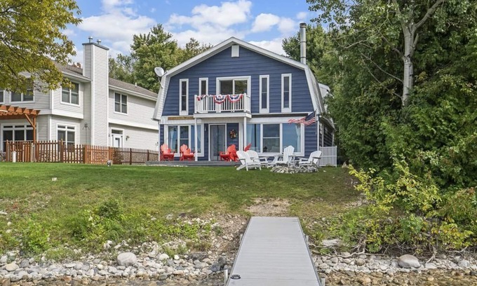 Indian River Cottage | Charming newly updated 4 bedroom 2 full bath Burt Lake home