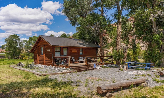 Dubois Cabin | Charming riverfront 2-bedroom cabin in enchanting Dubois with WiFi