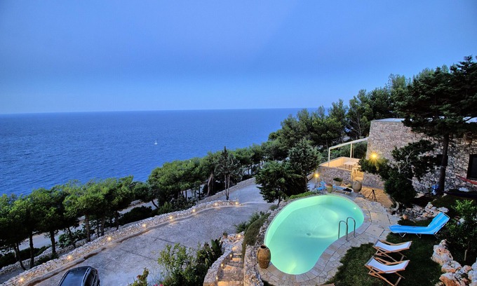 Gagliano del Capo Villa | Charming Villa with Sea View Infinity Pool