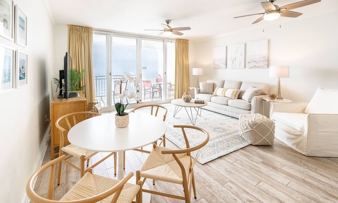 Panama City Beach Condo | Check out all the amenities! This gulf-front condo has a TON!