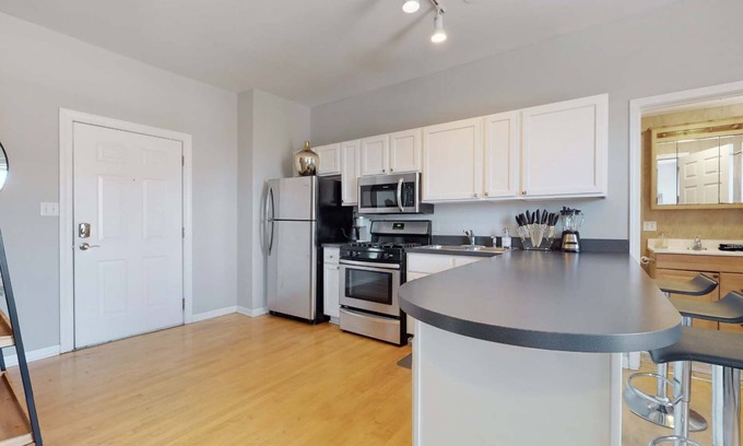 Tri-Taylor Condo | Chic Green l Near Downtown & IL Medical District