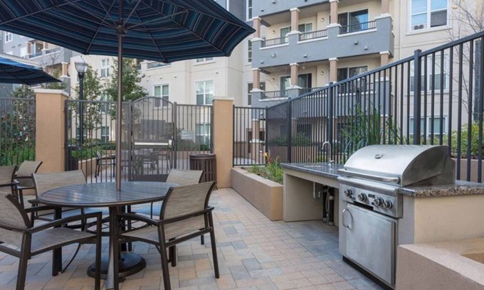 San Bruno Apartment | Chic San Bruno 1BR w/ Pool, Spa & Theater, nr BART, by Blueground