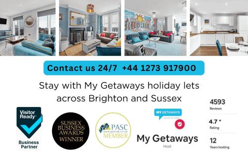 Brighton City Centre House | City Chic Townhouse By My Getaways