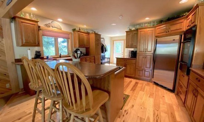 Cody House | Clarks Fork Crossing, located off the Chief Joseph Scenic Byway with river access!