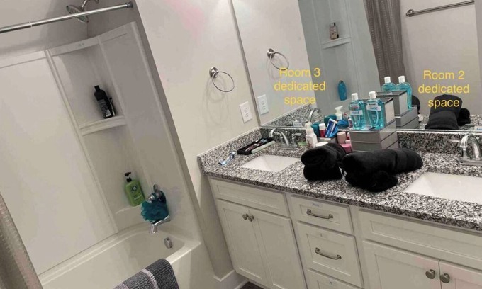 Murfreesboro House | Clean and lots windows in bedroom , with private bath and closet. Furnished