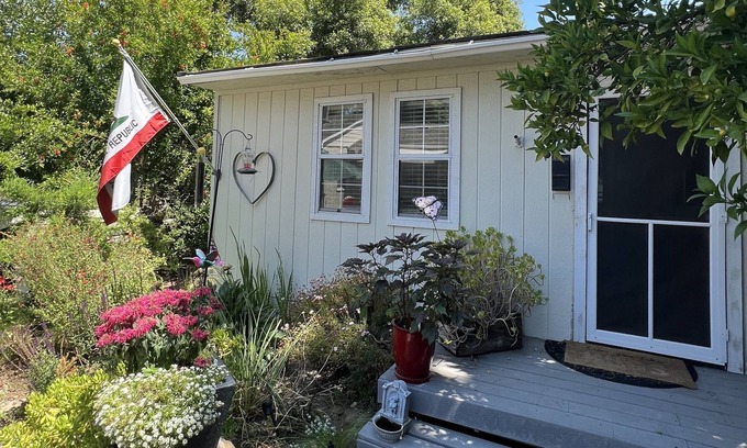 West Sacramento Cottage | Close to downtown, with beautiful gardens, sparkling pool & private entry