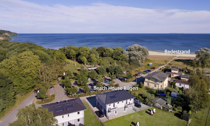 Gohren House | Close to the beach, balcony, sea view, sauna, free adventure pool - Beach House Palstek