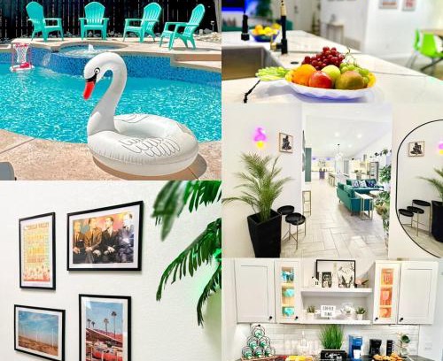 Indio House | Coachella Private Pool Fire Pit BBQ with Chefs Kitchen