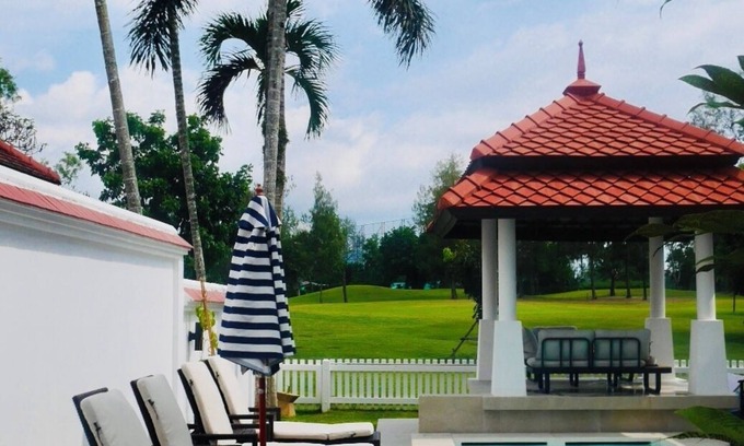 Laguna Villa | Coastal bliss: bright, breezy family villa on a golf course near beach & town.