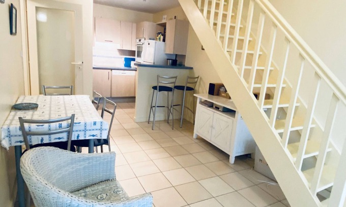 Les Sables d'Olonne Apartment | Coastal Haven: 2BR Apartment w/Mezzanine, Garage, Steps from Beach, Near Amenities