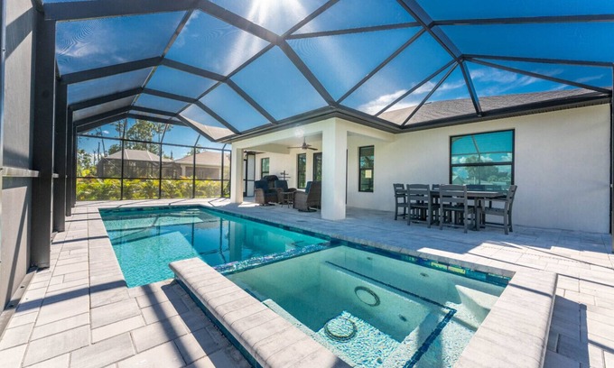 Englewood East House | Coastal Quarry Escape | Modern 3BR Pool Home Near Englewood Beach