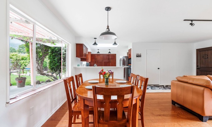 Padaro Lane House | Coastal ranch-style home in garden setting.