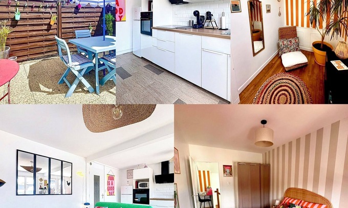 Plerin House | Colorful house - 2 bedrooms - 5 minutes from the sea!