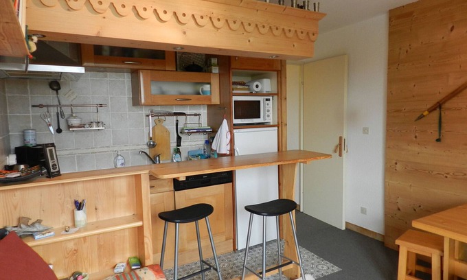 Le Pleynet Apartment | Comfort at 7 Laux: 6 pers, near slopes, balcony