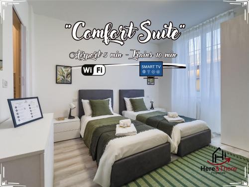 Sestri Ponente Apartment | Comfort Suite - Airport 5min - AC - Smart TV