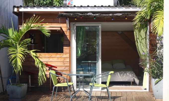 Etang Sale Les Bains Ski Chalet | Comfortable chalet for 2 people with private pool