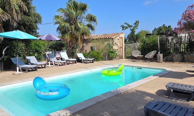 Prunelli-di-Fiumorbo House | Comfortable 3-room apartment with beautiful pool