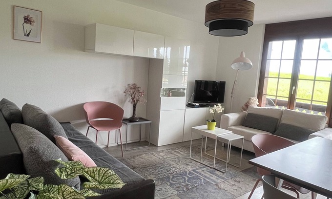 Leysin Apartment | Comfortable apartment with balcony and view