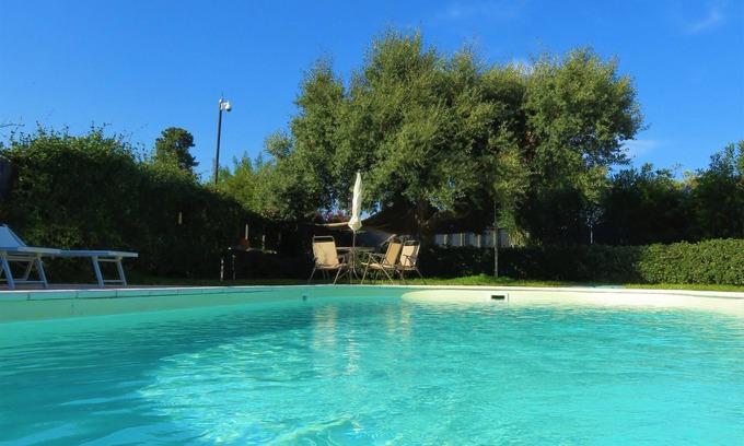 Santa Tecla Apartment | Comfortable one bedroom apartment with private terrace, swimming pool overlooking the sea