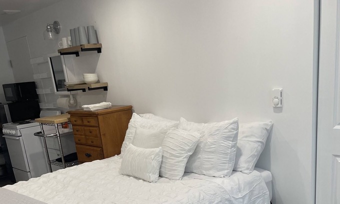 Plattsburgh Apartment | Compact and convenient.