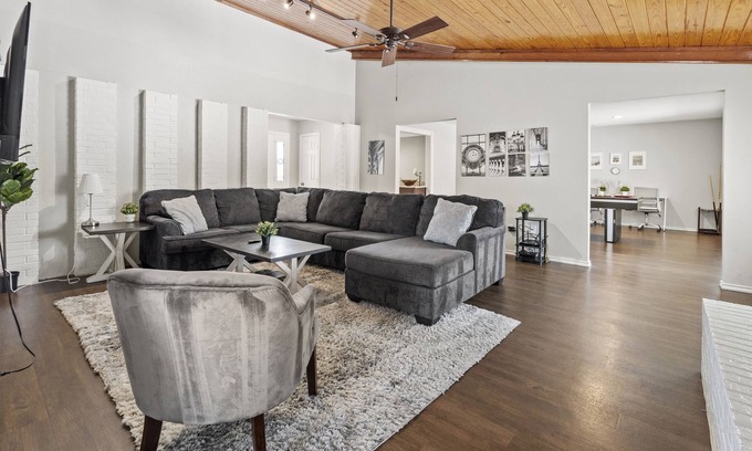 Lewisville House | Completely fenced-in Private Pool, Billiards, Large Living Area, close to DFW!