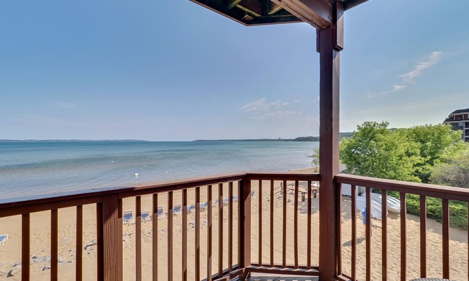 Traverse City Condo | Condo 217 | Sandy Beachfront | Lakefront | Guest Favorite
