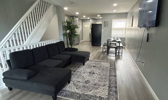 Northwest Philadelphia House | Contemporary 3-Bedroom, 2-Bathroom House, with Backyard & Patio