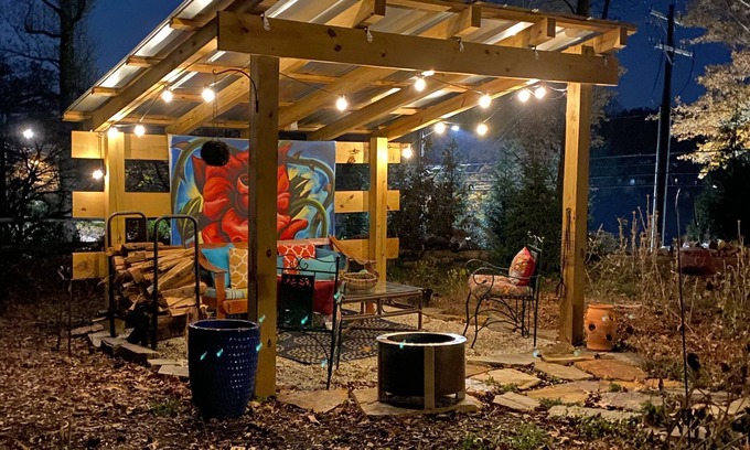 Druid Hills Cabin | Coop de Ville Cabin Hot Tub on Sky Deck for 2