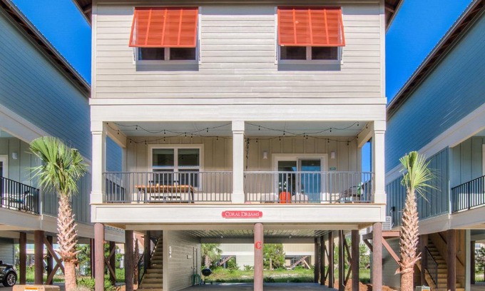 Gulf Shores House | Coral Dreams-Luxe Cottage steps from the Beach & Pool!