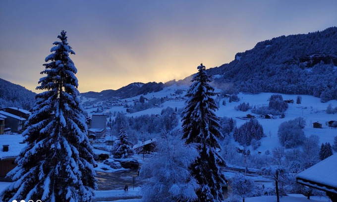 Flumet Apartment | Cosy 2-room apartment with mountain-view balcony