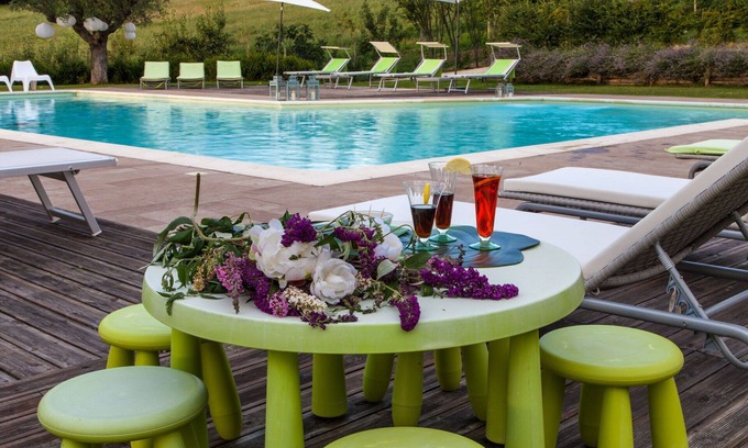 Fossombrone Other | Cosy apartment for 3 guests with A/C, pool, WIFI, TV and pets allowed