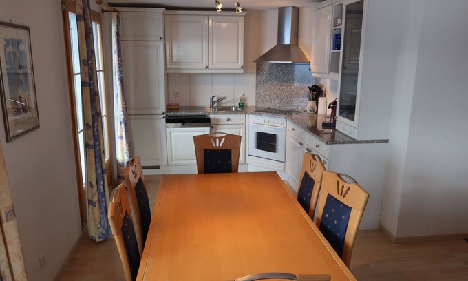 Riom-Parsonz Apartment | Cosy apartment for 8 guests with WIFI, TV, terrace, pets allowed and panoramic view