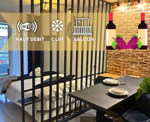 Lourdes Apartment | Cosy Roc - Wifi, Balcon, TV, Clim, Équipé