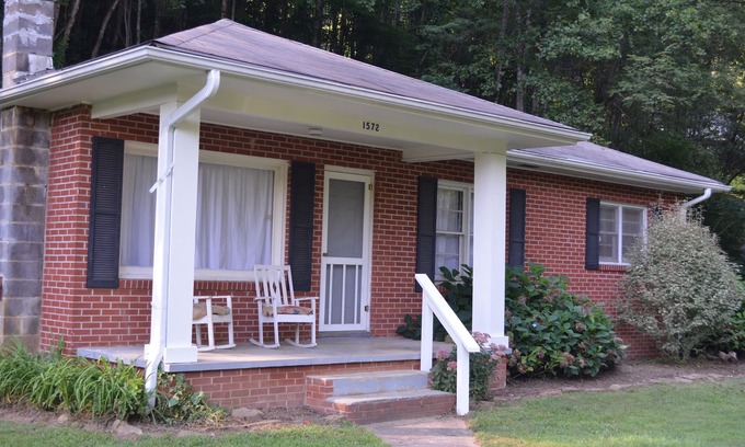 Robbinsville Cottage | Cottage along Lake, Tail of the Dragon and covered motorcycle parking