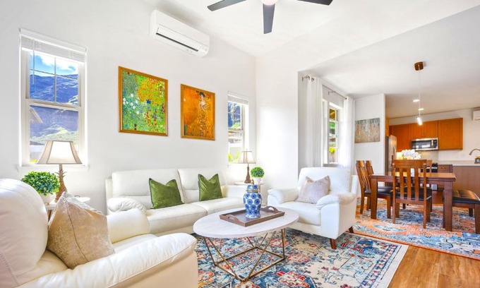 Makaha Valley House | Cottage Nene - Mountains, Beaches, Tropical Garden, Pool & Gym