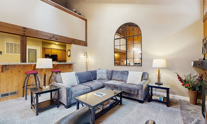 South Lake Tahoe House | Cozie home with a stone fireplace near Ski Run Marina/new mini split a/c