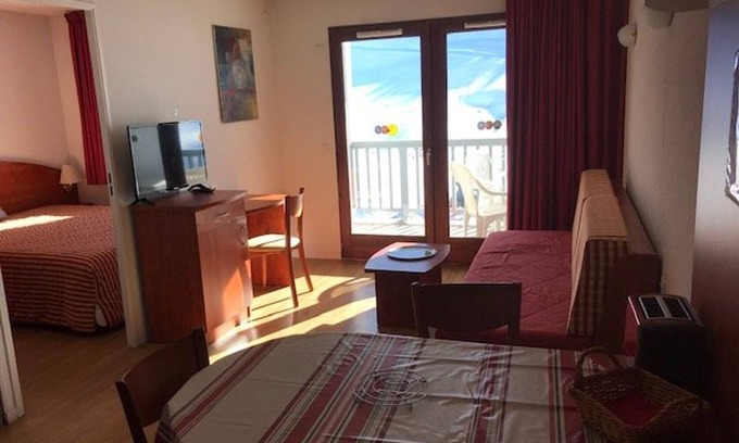 La Mongie Apartment | Cozy 1-Bedroom Apartment for 4 with Covered Pool, Gym, Parking, Near Slopes