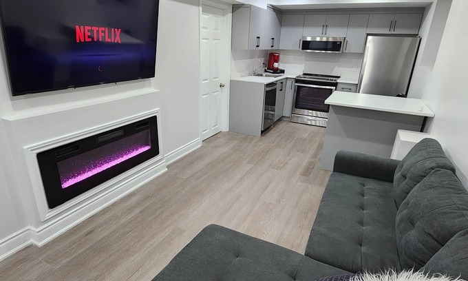 Georgetown Apartment | Cozy 2 Bedroom Guest Suite with Electric Fireplace