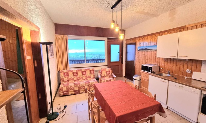 Saint-Michel-de-Chaillol Apartment | Cozy 6/8 Person Apartment with South Terrace, Near Slopes, Free WiFi, Parking - Pet Friendly