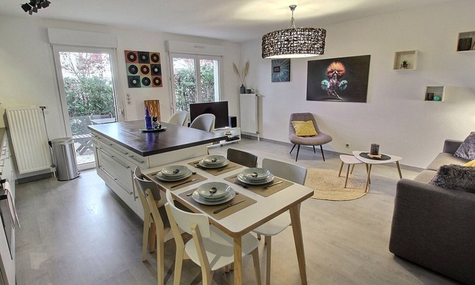 Colmar Apartment | Cozy Apartment with Terrace & Garage near Colmar Center and Alsace Wine Route