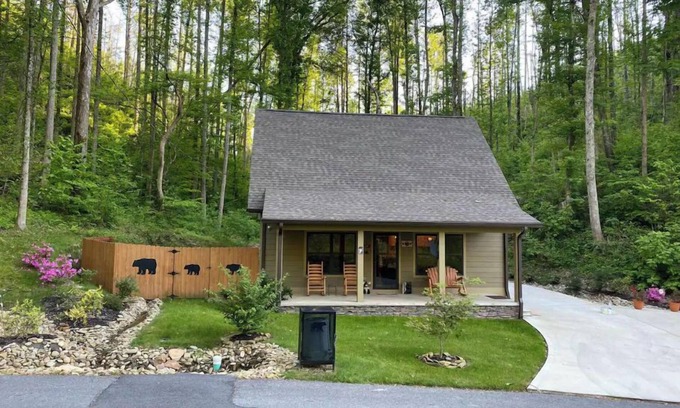 Gatlinburg Cabin | Cozy bear enjoy the peaceful quite and wildlife.