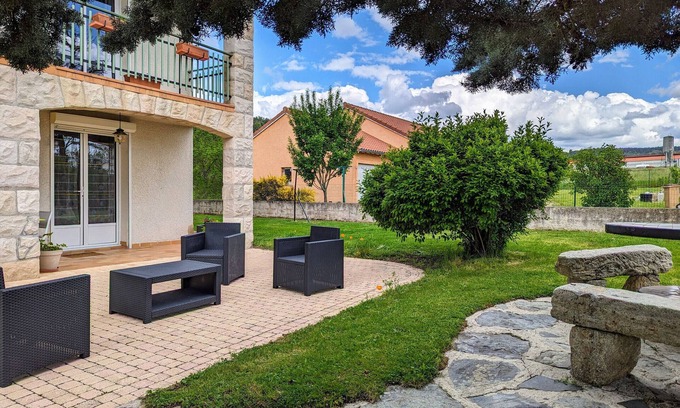 Saint-Pierre-Eynac Apartment | Cozy Ground Floor Apartment with Terraces, Near Le Puy-en-Velay and Golf, Sleeps 4