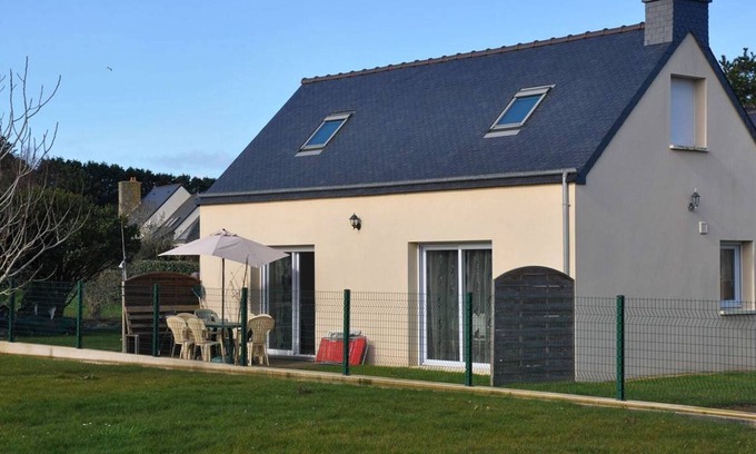 Pleumeur-Bodou House | Cozy House 210m from Pors Gelin Beach with Enclosed Garden and Terrace