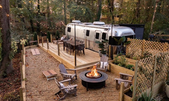 Smyrna Other | Cozy Lakefront Airstream - Private Deck and Firepit - Sleeps 6