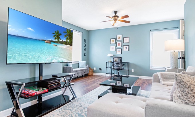 Germantown House | Cozy pet-friendly home with fenced backyard, fully equipped for long-term stays.