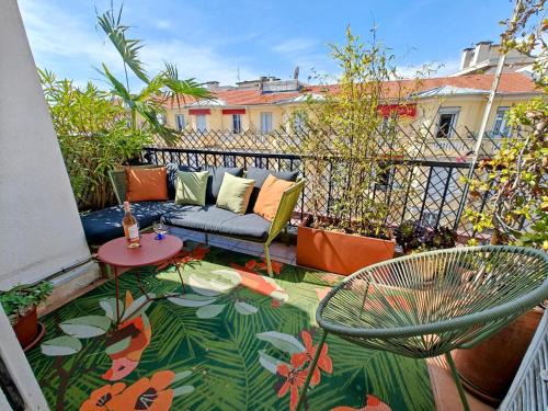 Gambetta Apartment | Cozy roof terrace near Promenade des Anglais - AC
